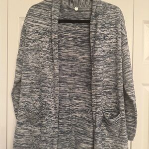 Margaret O'Leary Navy and Gray Cardigan